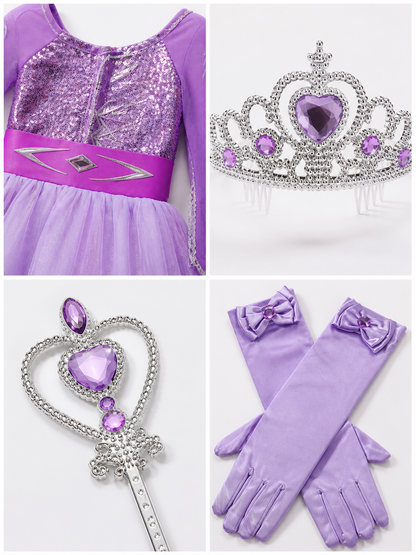 Snow Queen Costume for Halloween and Cosplay detail view