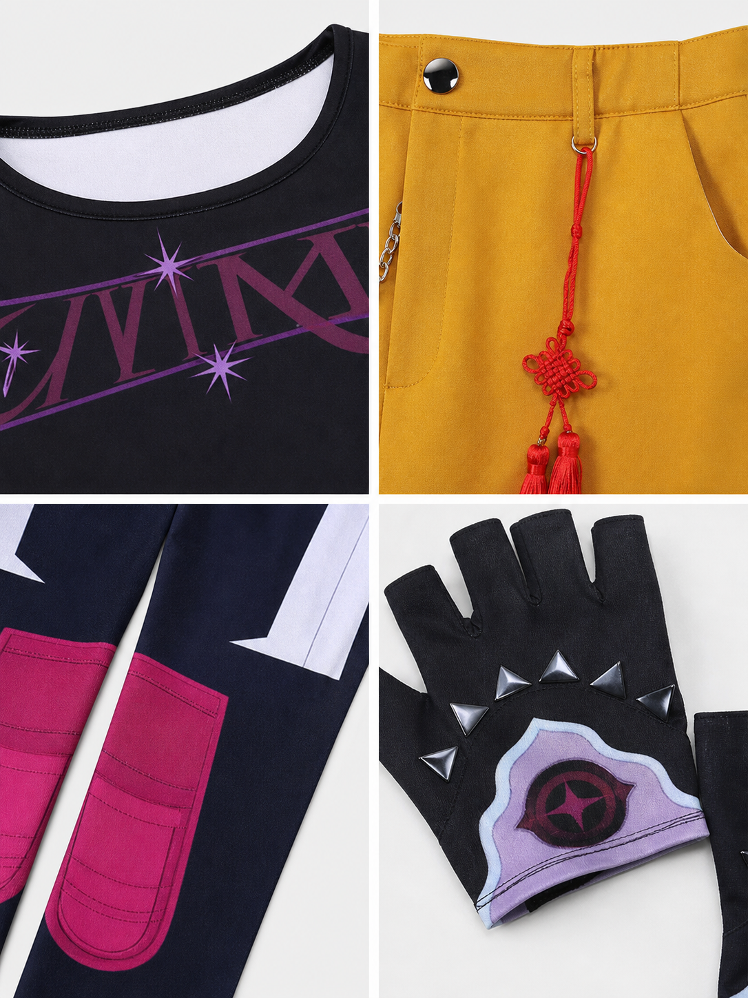 Mila Cosplay Costume: Top, Skirt, Stockings, and Accessories