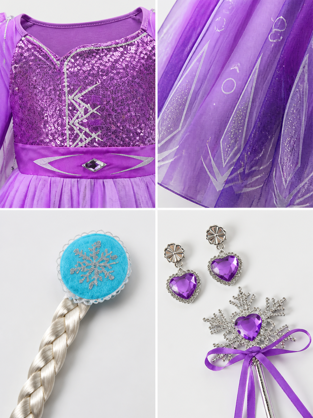 Halloween Snow Princess Costume detail view