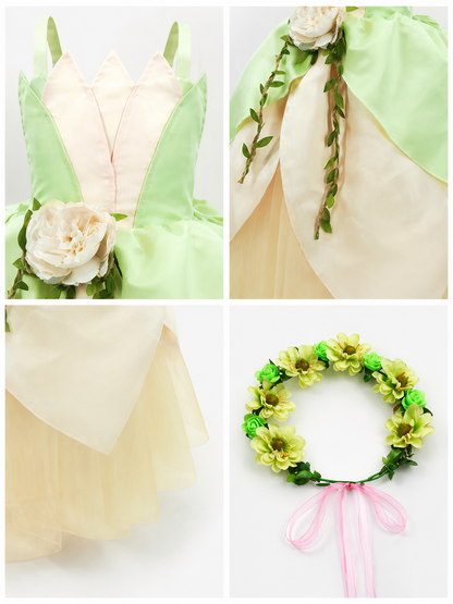 Princess Costume with Flowers for Halloween