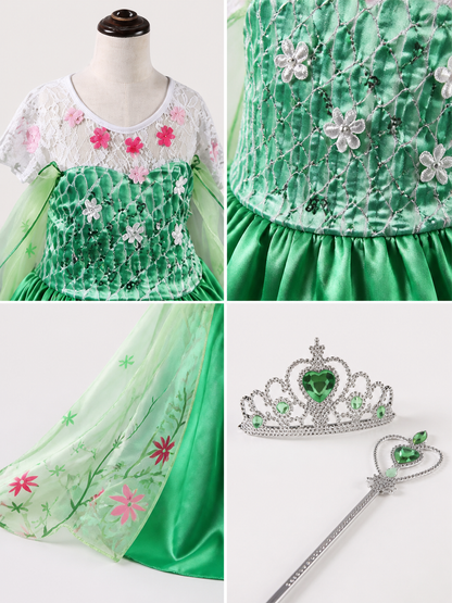 Green Princess Halloween Costume for Girls
