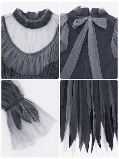 Gothic Maxi Dress for Halloween and Cosplay