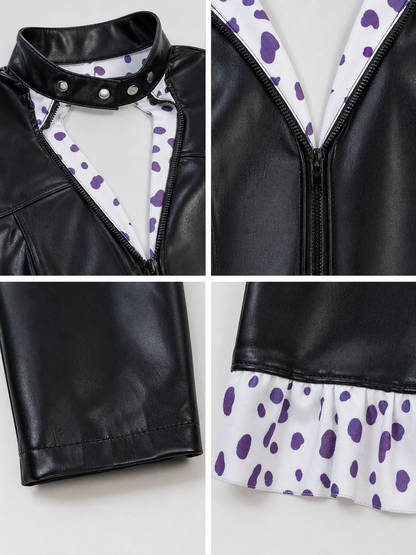 Nico Robin Cosplay Dress with Collar and Zipper