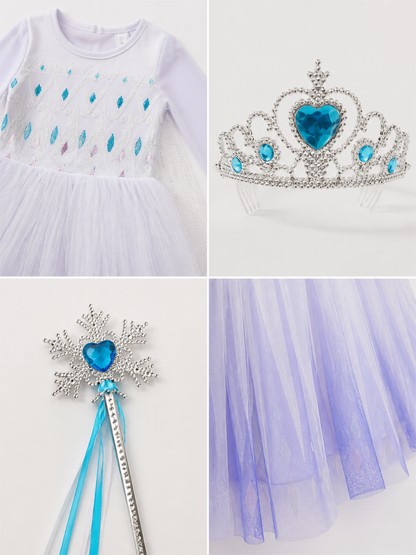 Snow Queen Costume for Halloween and Cosplay detail view
