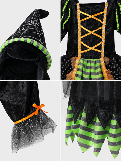Witch Costume Dress with Hat for Cosplay
