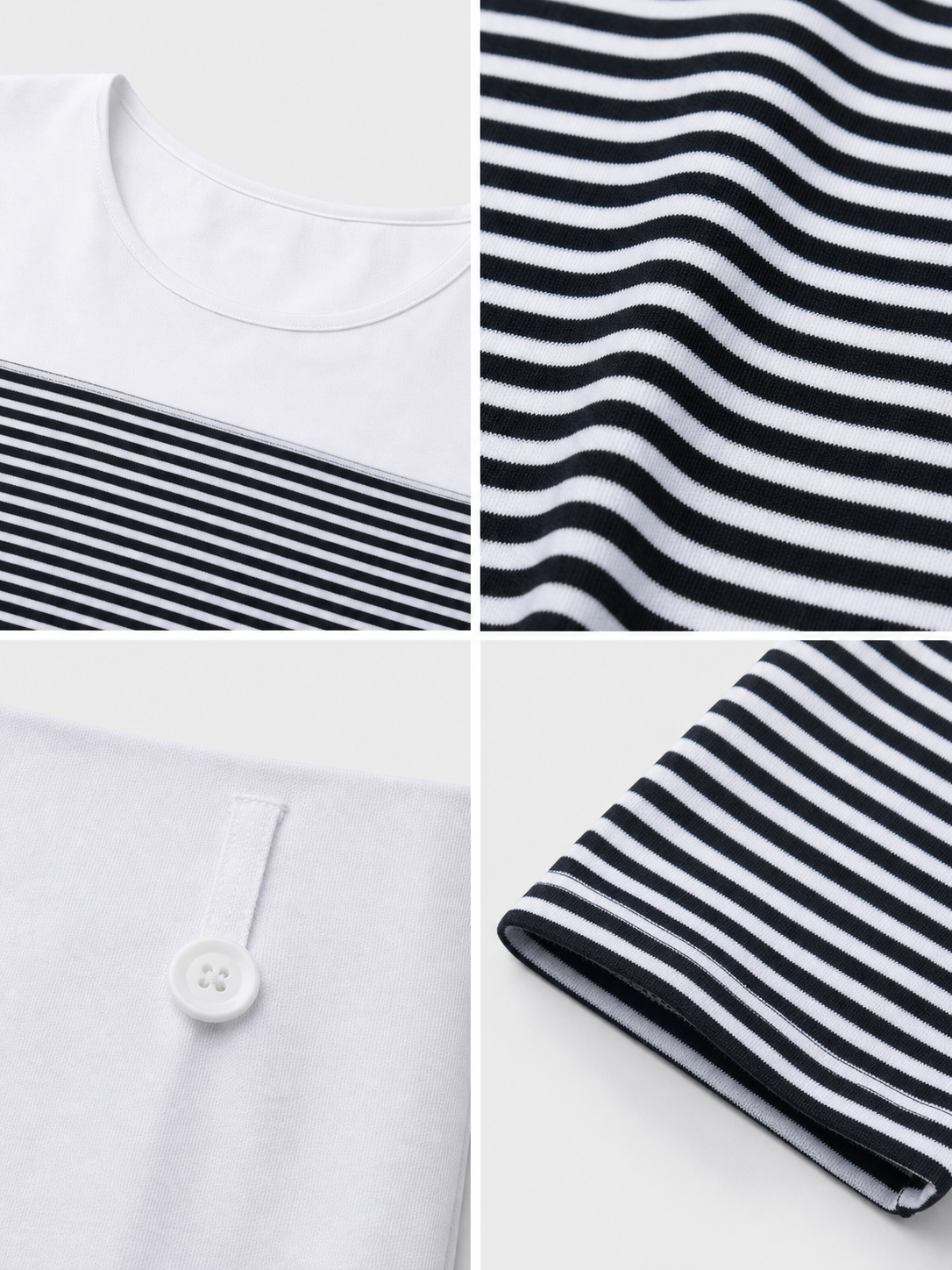 Striped Nautical-Style Cosplay Shirt detail view