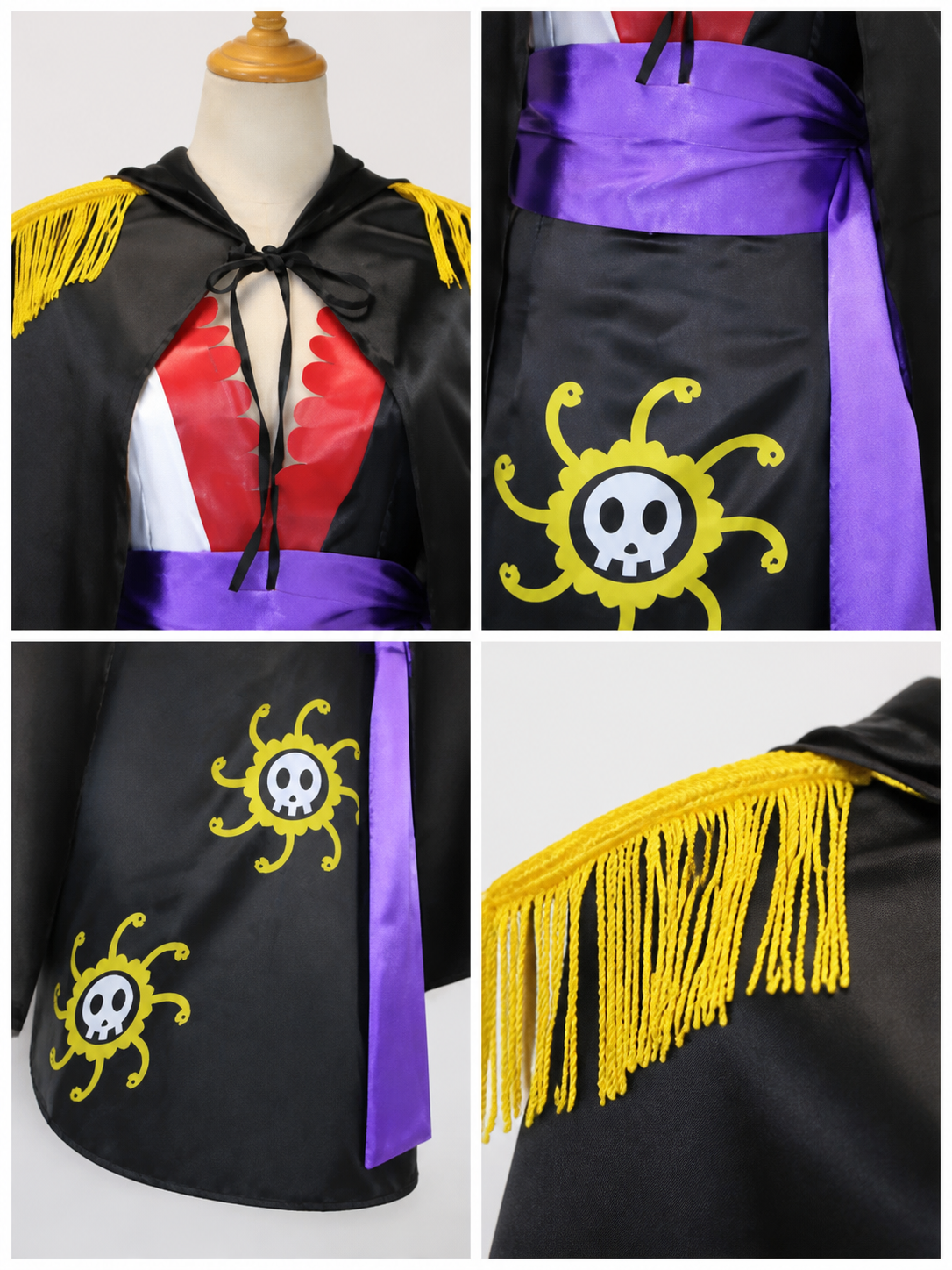 Pirate Costume with Cape and Hood