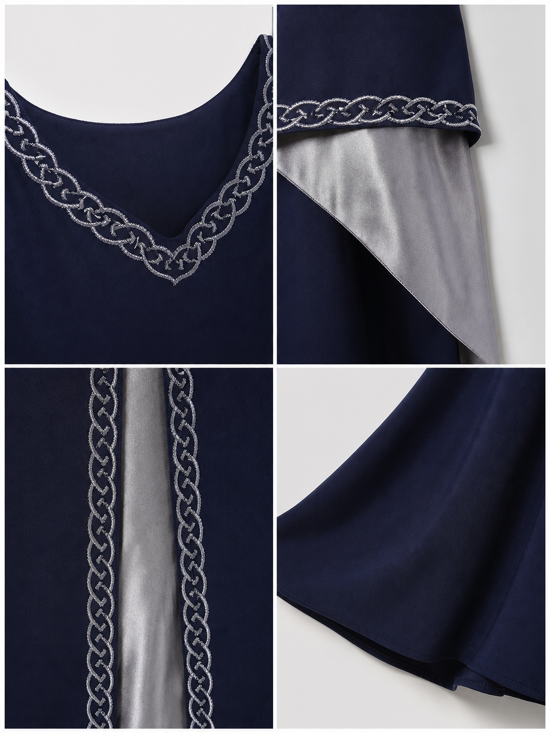 Long-Sleeve Medieval-Style Maxi Dress
