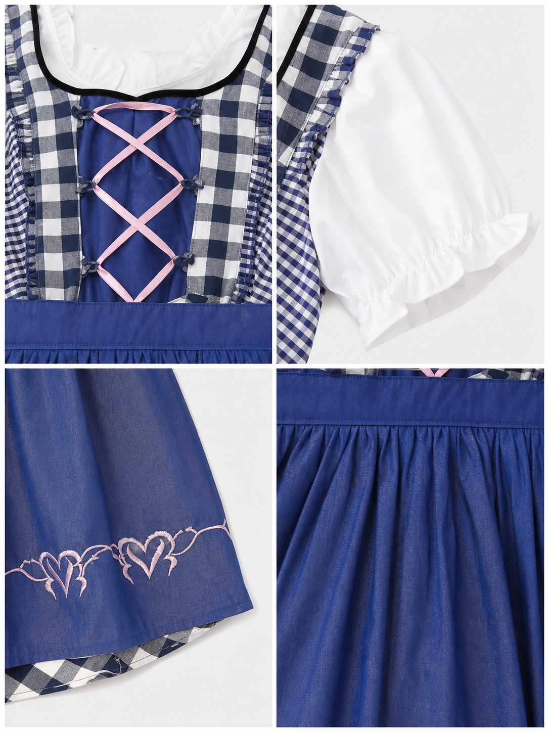 Bavarian Dirndl Dress for Oktoberfest and Festivals
