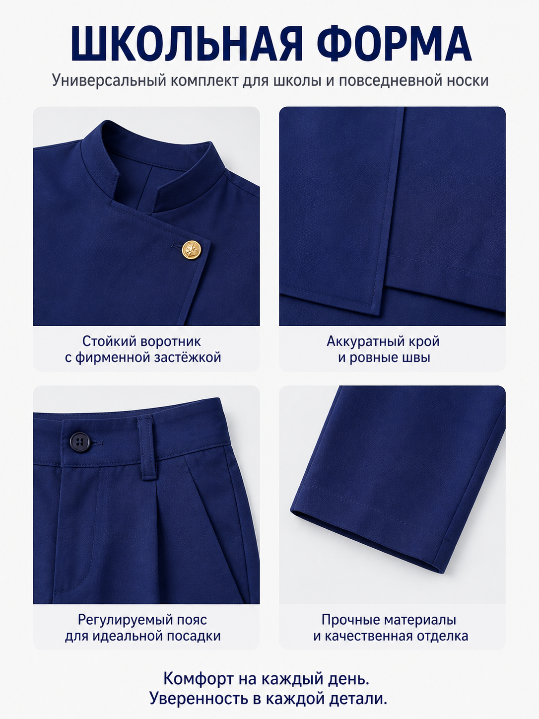 Jujutsu Kaisen Cosplay Uniform, Dark Blue product detail composite