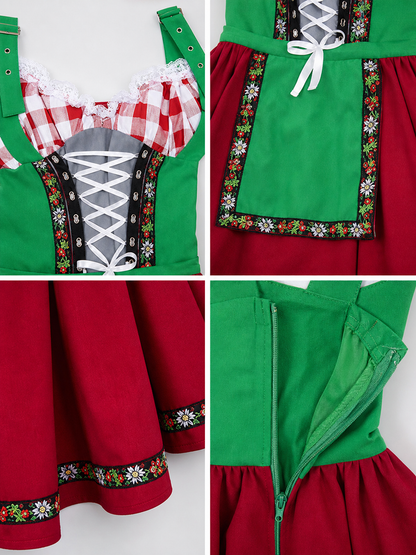 Alpine-Style National Costume with Corset