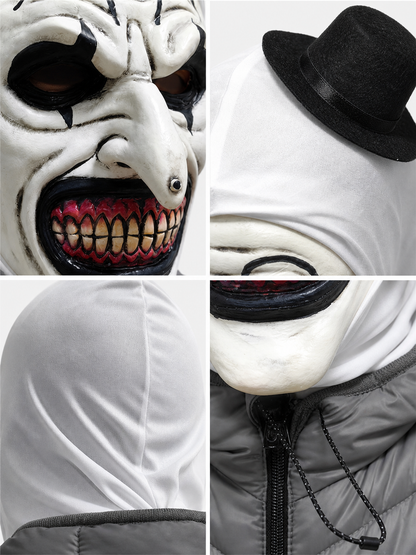 Scary Clown Mask with Hood for Cosplay