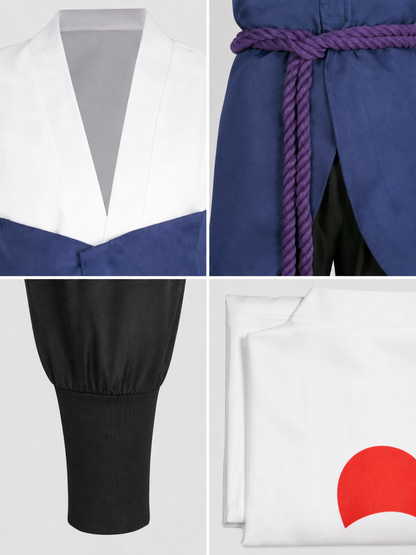 Sasuke Uchiha Cosplay Costume with Belt