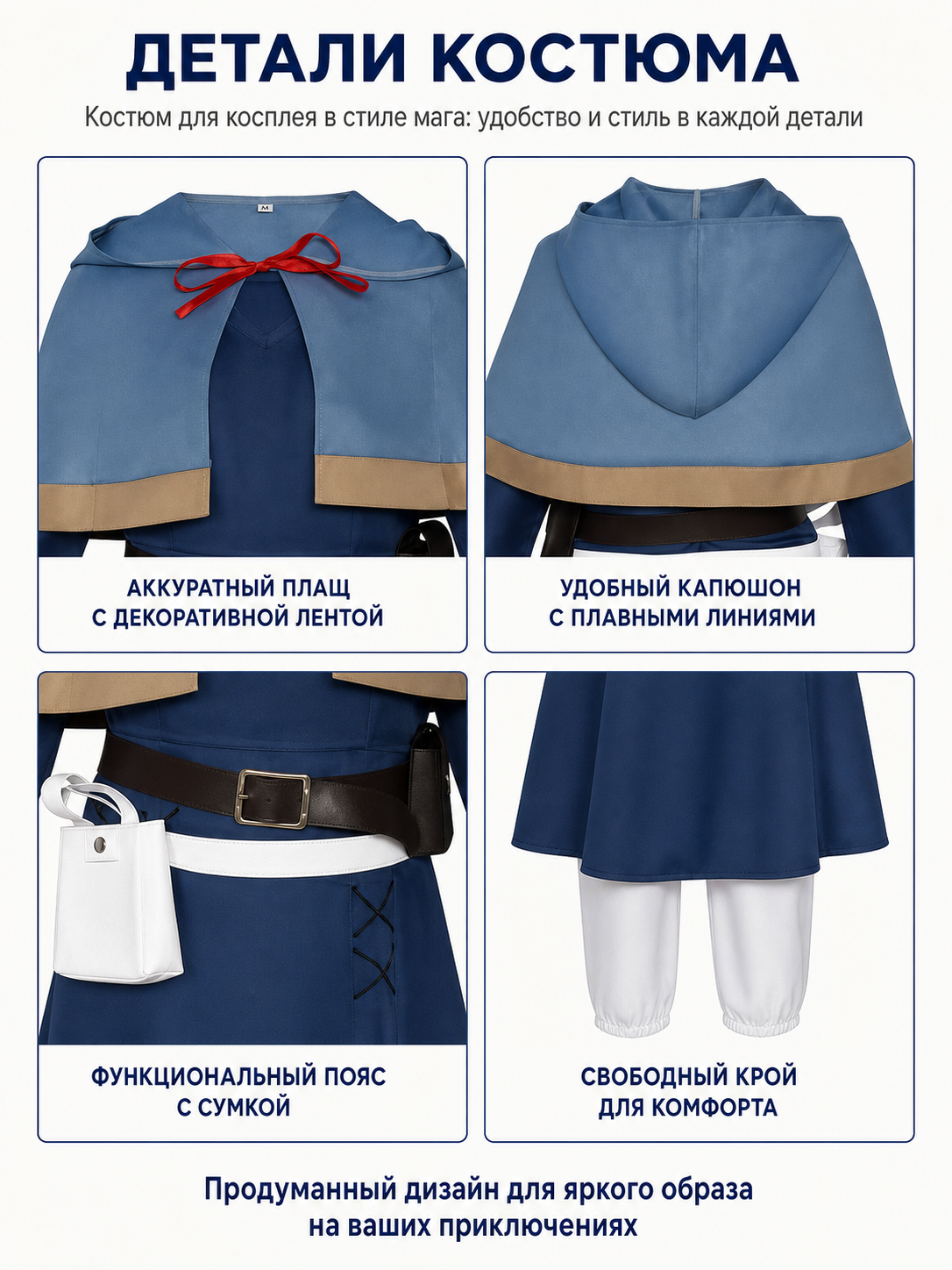 Marcille Cosplay Costume from the Anime Delicious in Dungeon detail view