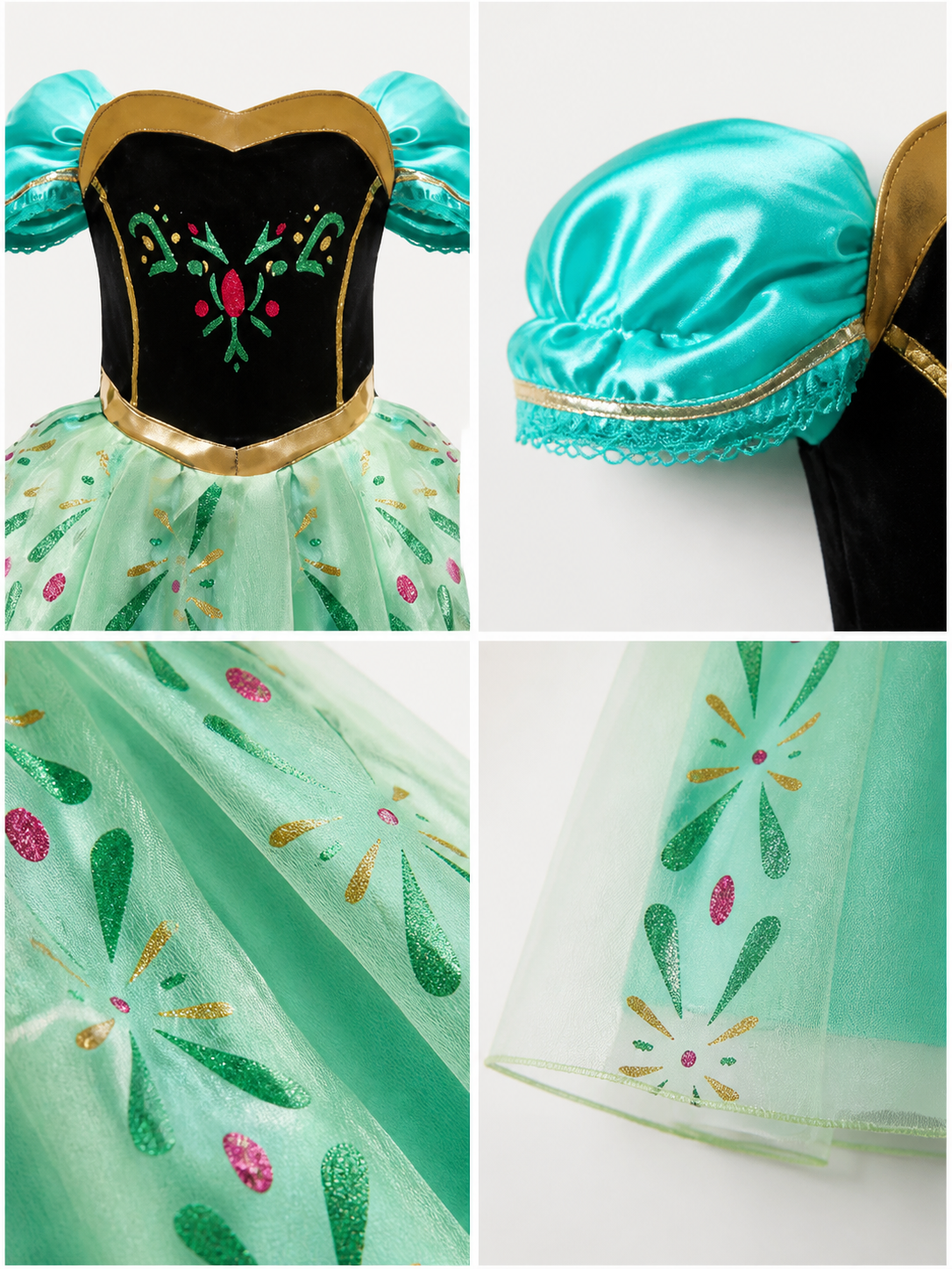 Princess Costume for Halloween Cosplay detail view