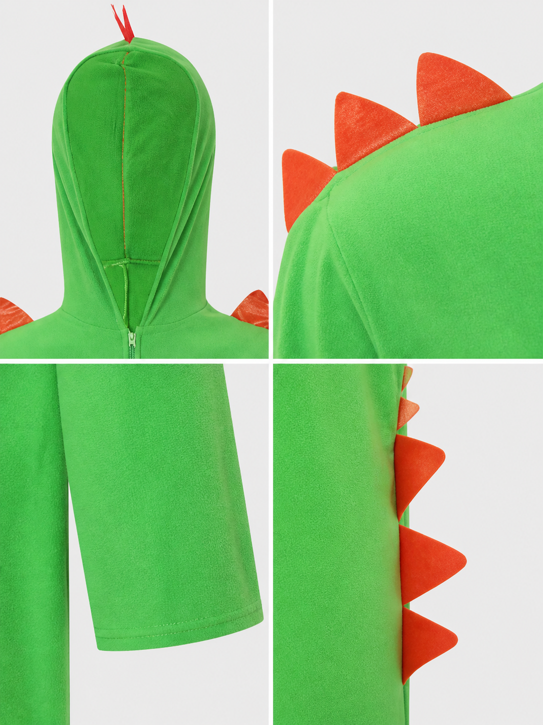 Green Hooded Dinosaur Costume