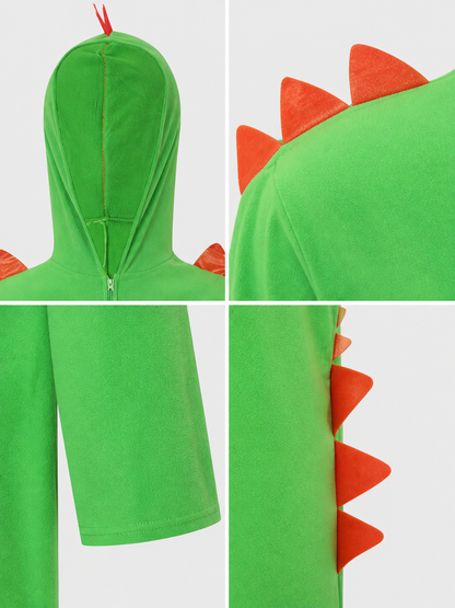 Green Hooded Dinosaur Costume