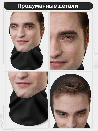 Realistic Face Halloween Cosplay Mask detail view