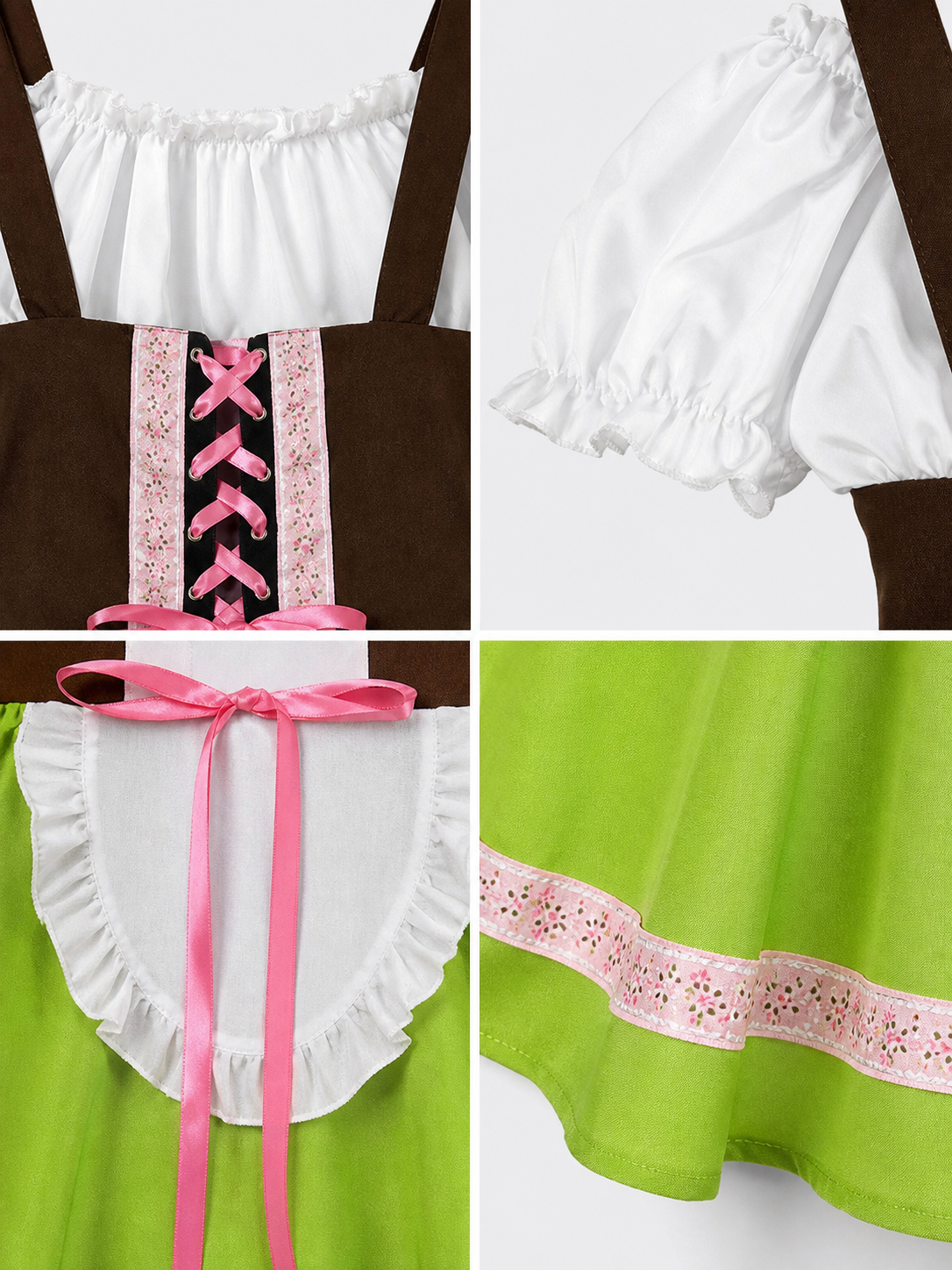 This costume dress is designed for role-playing, costume parties, and themed