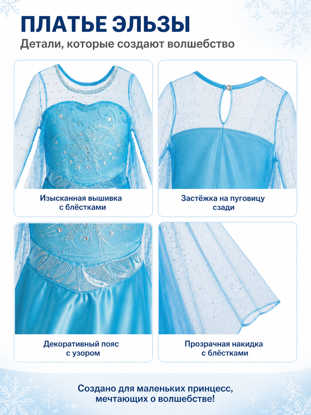 Blue Ball Gown with Butterfly and Train detail view