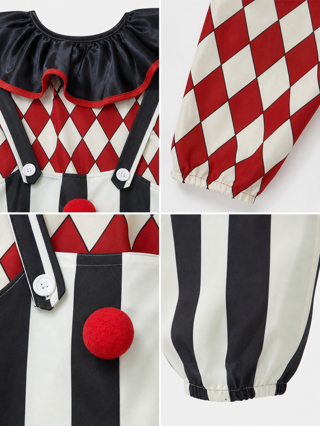 Clown Costume with Hat and Nose