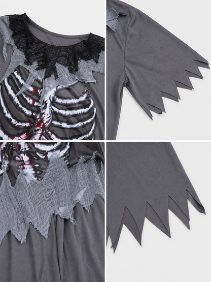 Halloween Skeleton Costume: Shirt and Pants