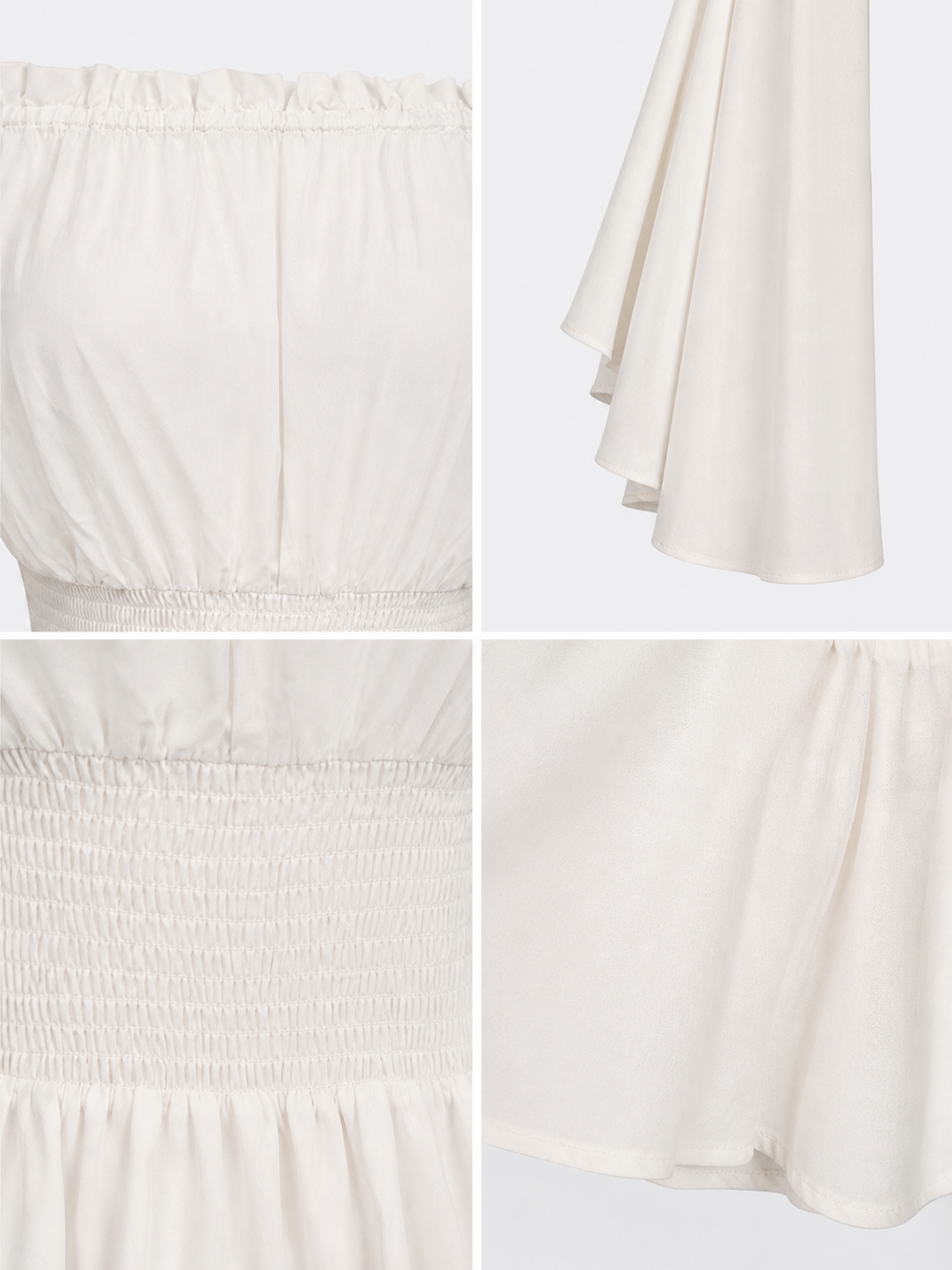 Off-the-Shoulder Blouse with Flared Sleeves