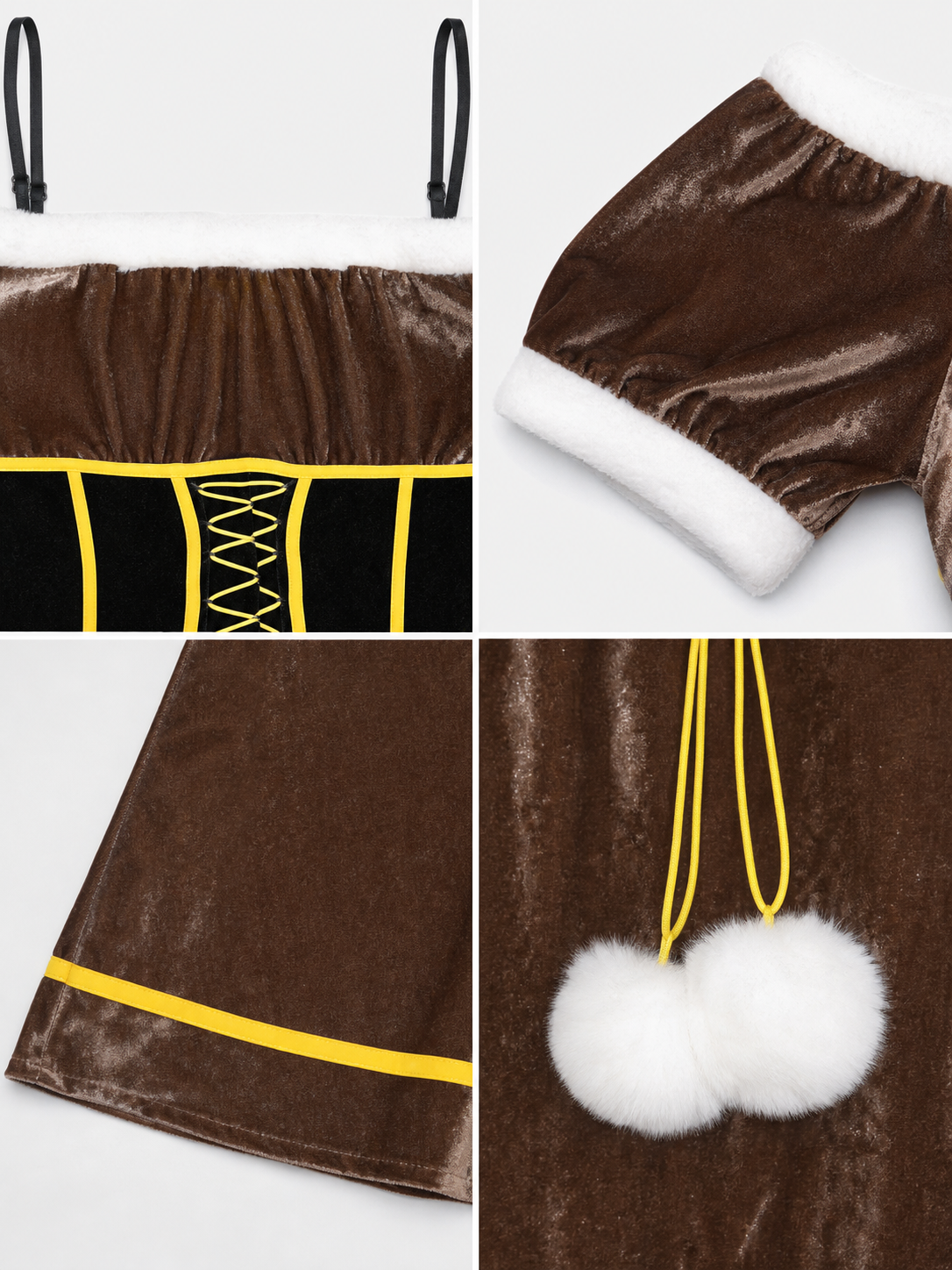 Deer Costume with Antlers for Cosplay and Performances