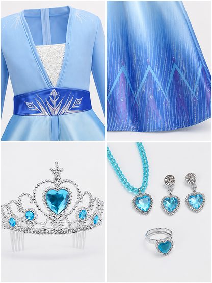 Snow Queen Halloween Carnival Costume detail view