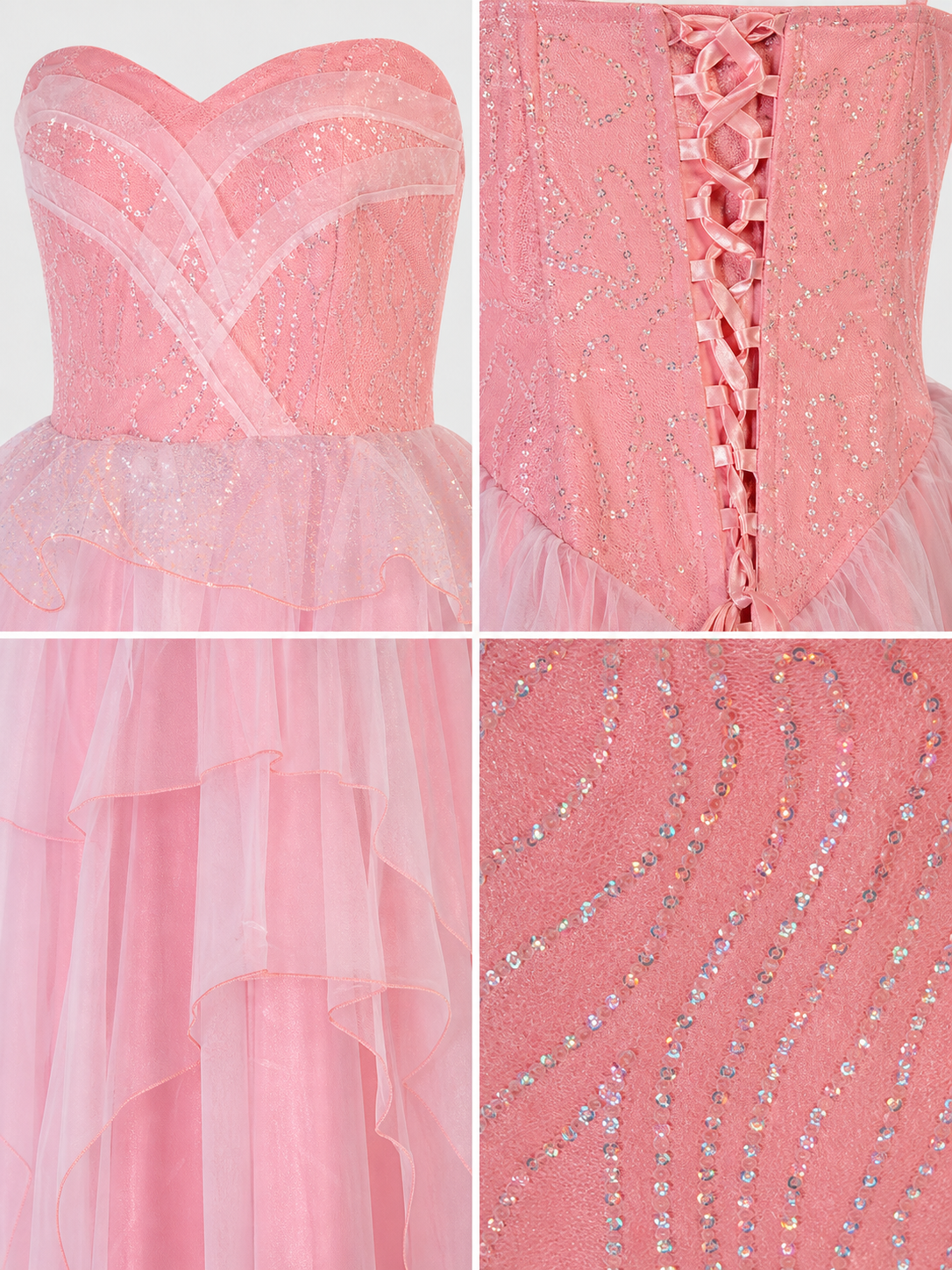 Pink Glinda Cosplay Dress with a Full Skirt