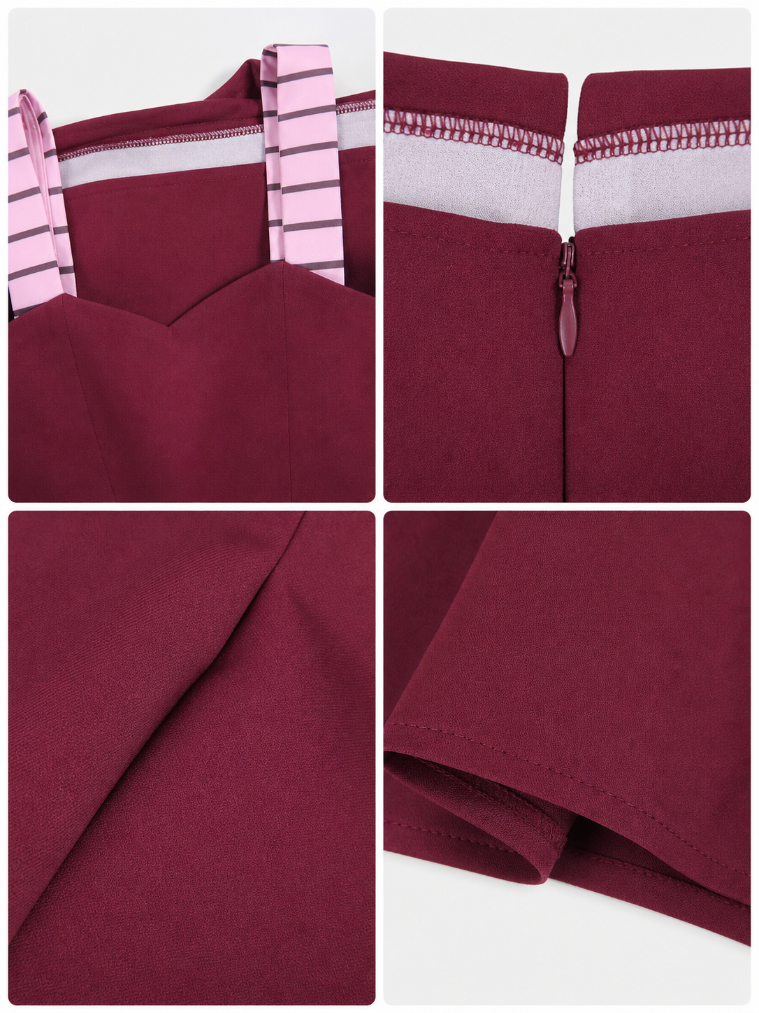 Mirajane Cosplay Dress with Bow and Pendant