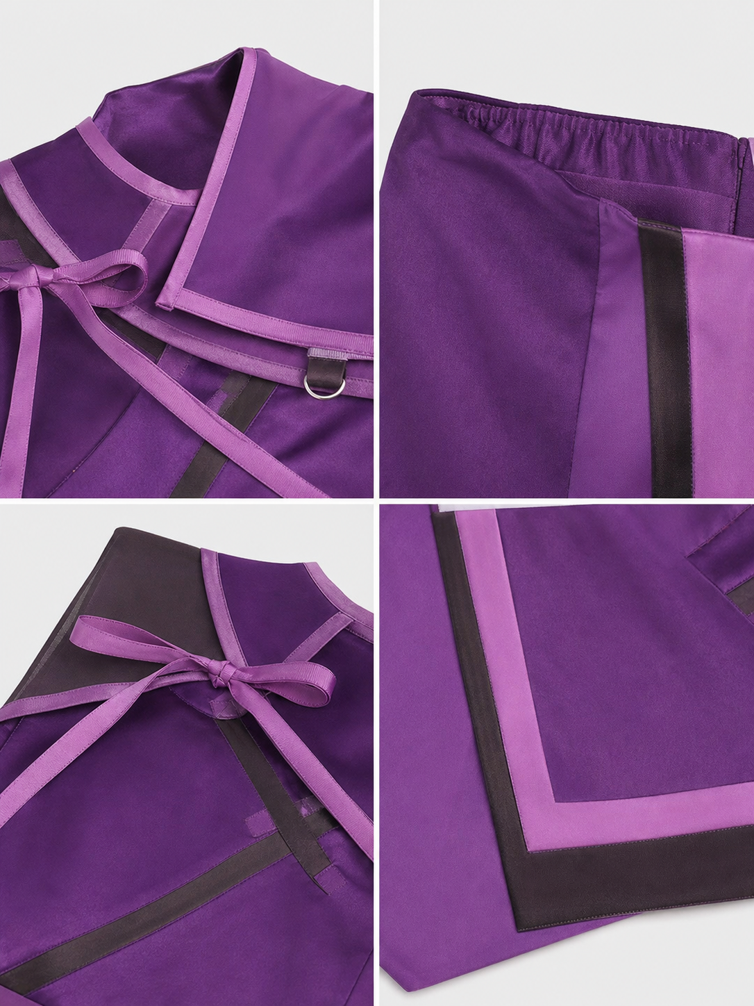 Mileena Ninja Cosplay Costume, 7-Piece Set