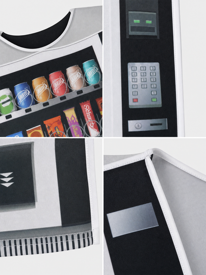 Printed Vending Machine Costume for Halloween and Parties
