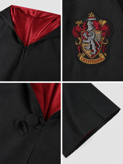 Harry Potter Costume, Black Robe, Red Lining