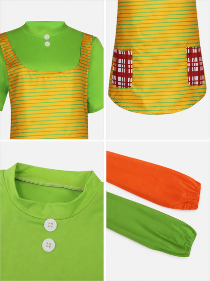 Striped Carnival Accessory for Cosplay and Halloween