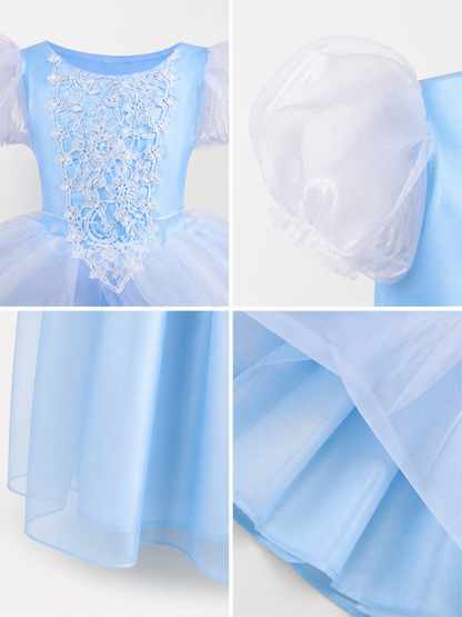 Blue Princess Costume for Halloween detail view