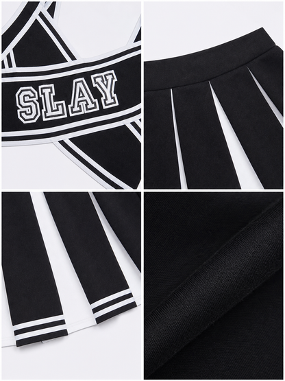 Cheerleading-Style Performance Costume, Top and Skirt