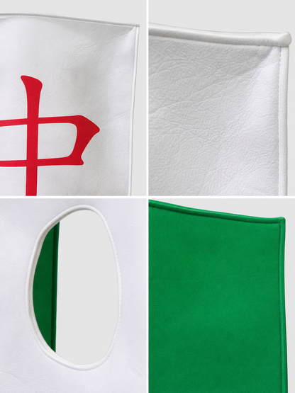 Carnival tunic with a red symbol for performances
