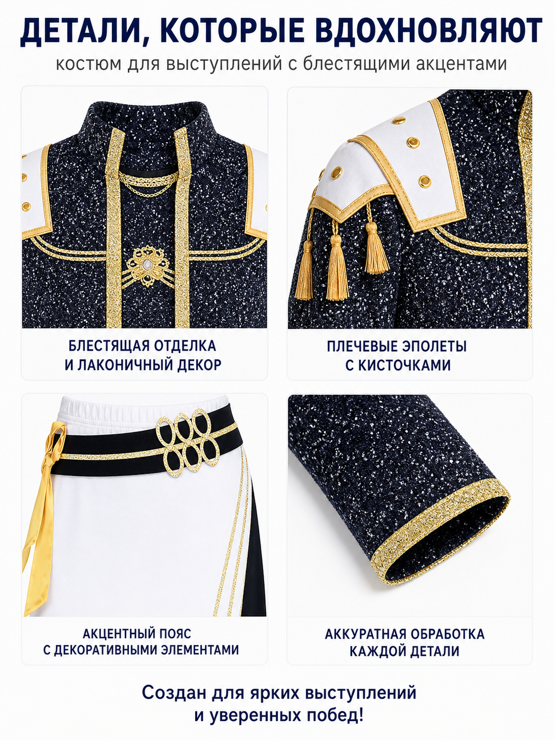 Short Children’s Sequin Costume for the Stage detail view