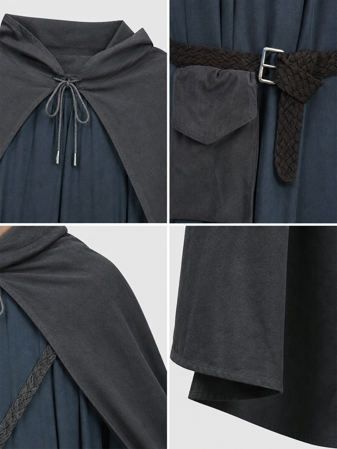 Gandalf Cosplay Costume: Robe, Cloak, and Hat