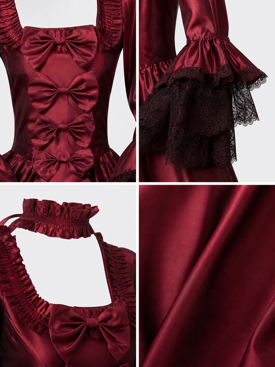 Long Gothic Victorian-Style Dress product detail composite