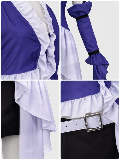 Yuna Final Fantasy Cosplay Costume with Skirt and Belt