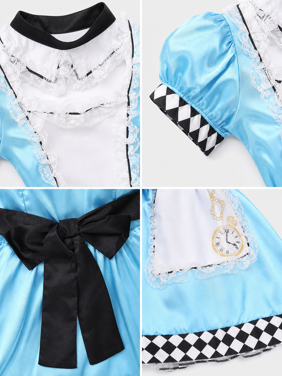 Alice Carnival Dress, Stage and Cosplay Costume detail view