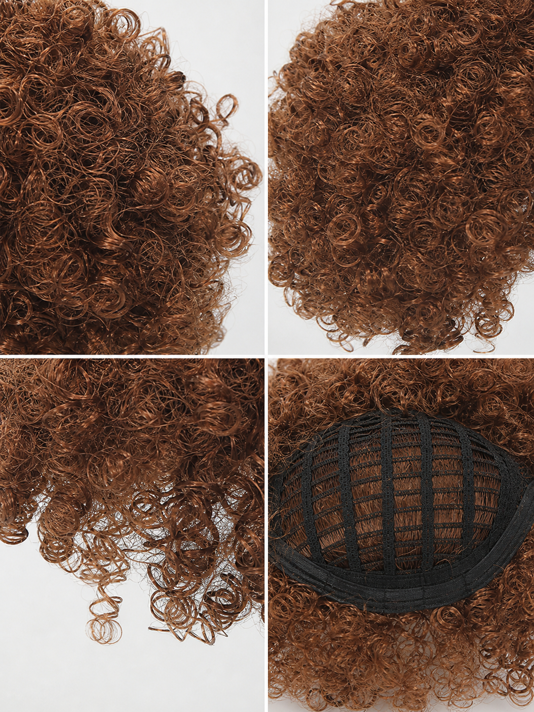 Brown Short Wig with Small, Full Curls
