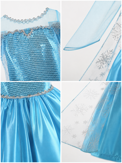 Snowflake Princess Costume for Halloween detail view