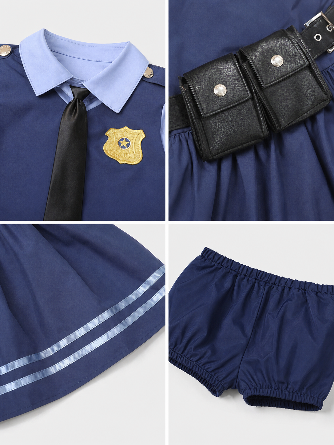 Judy Police Officer Costume with Skirt