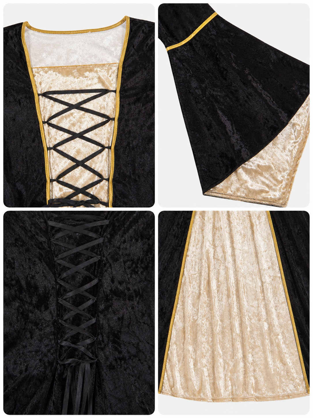 European Vampire Dress Costume for Halloween