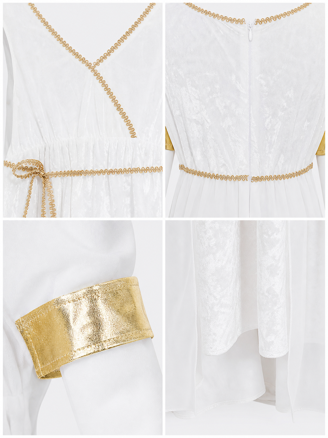 Greek-Style Costume Dress with Accessories