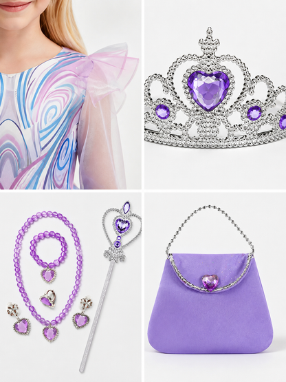 Princess Costume with Accessories for Halloween detail view