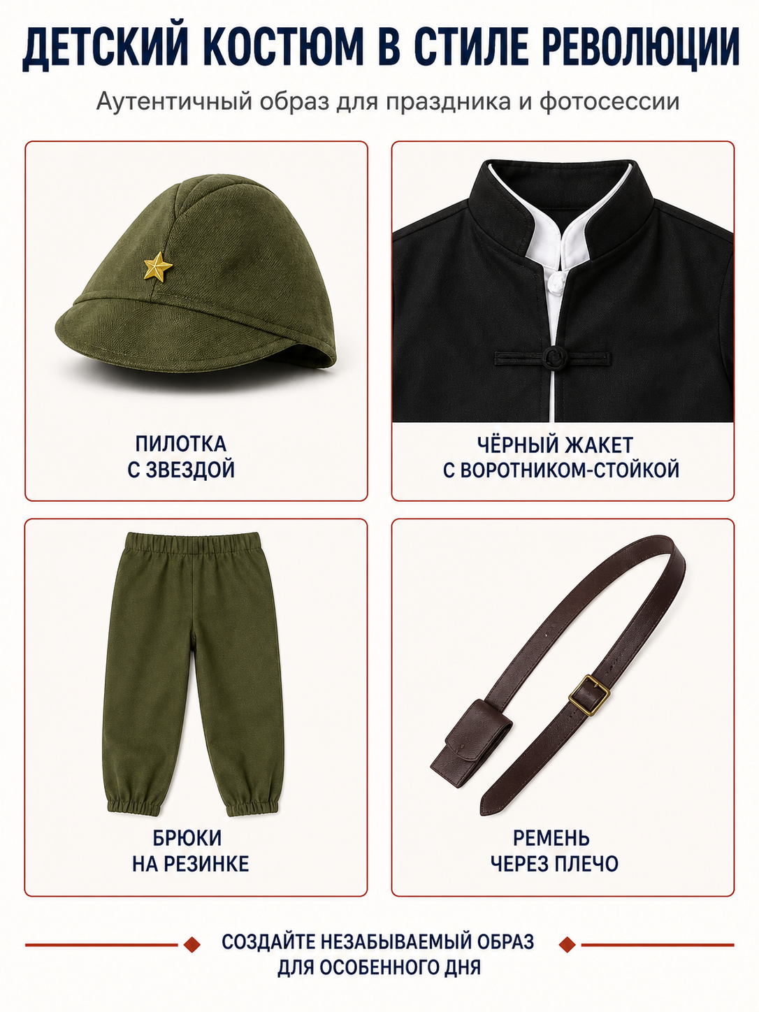 Japanese Soldier Costume with Hat for Stage detail view